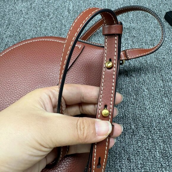 100% Authentic Chloe Suede Darryl Saddle Shoulder Bag - Picture 10 of 14